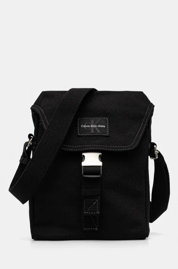 Calvin Klein Jeans Torbica za okoli pasu Calvin Klein Jeans črna barva, LV04G3025G