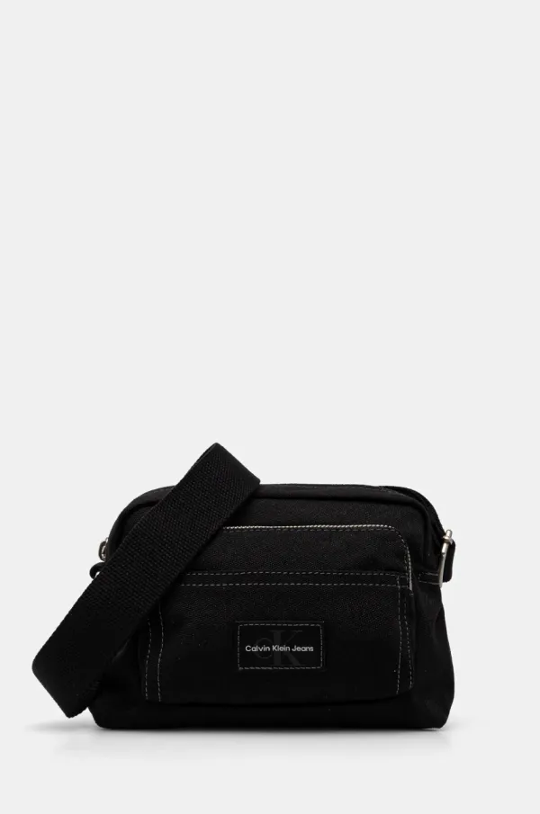 Calvin Klein Jeans Torbica za okoli pasu Calvin Klein Jeans črna barva, LV04G3092G