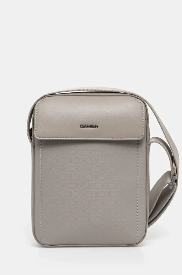 Calvin Klein Torbica za okoli pasu Calvin Klein siva barva, K50K512883