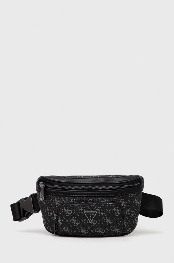 Guess Torbica za okoli pasu Guess črna barva
