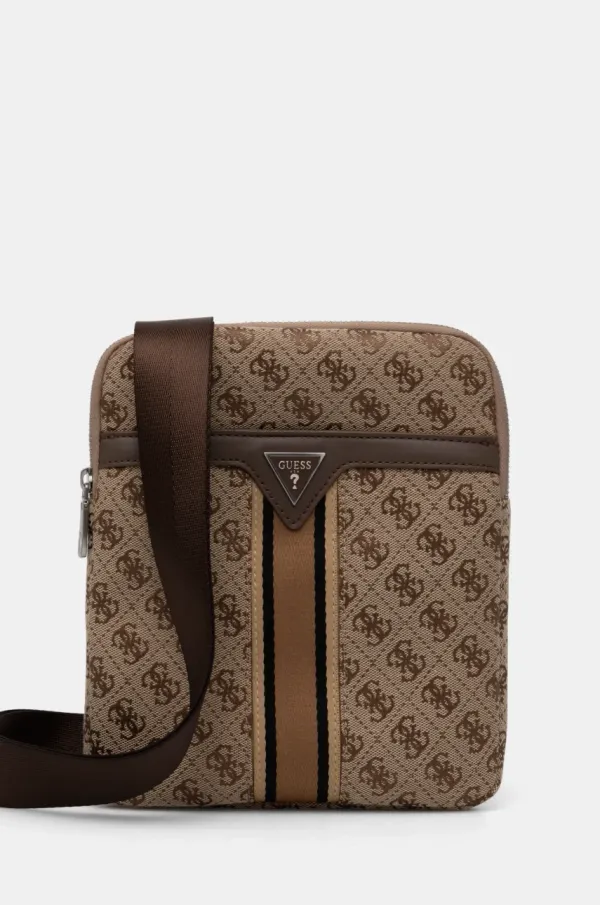 Guess Torbica za okoli pasu Guess MILANO bež barva, HMMIST P5123