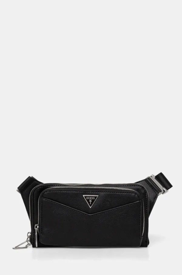 Guess Torbica za okoli pasu Guess SIENA črna barva, HMSISA P5114