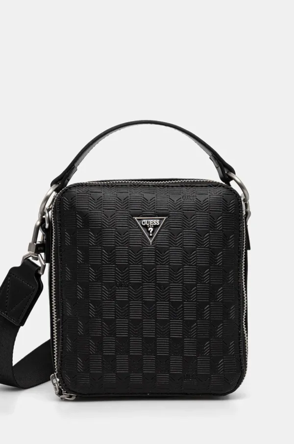 Guess Torbica za okoli pasu Guess TORINO črna barva, HMTODE P5153