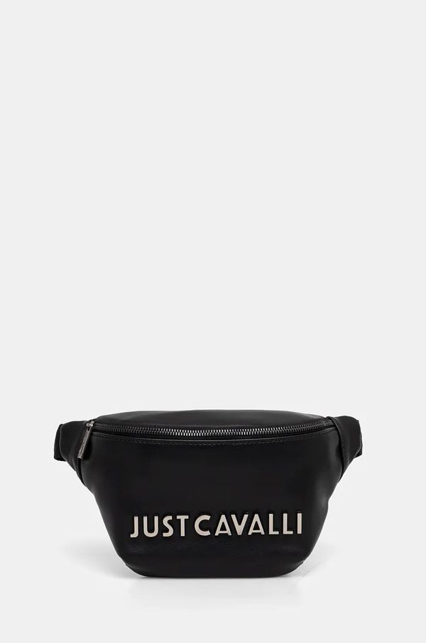 Just Cavalli Torbica za okoli pasu Just Cavalli črna barva, 77QA4B13 ZSA48