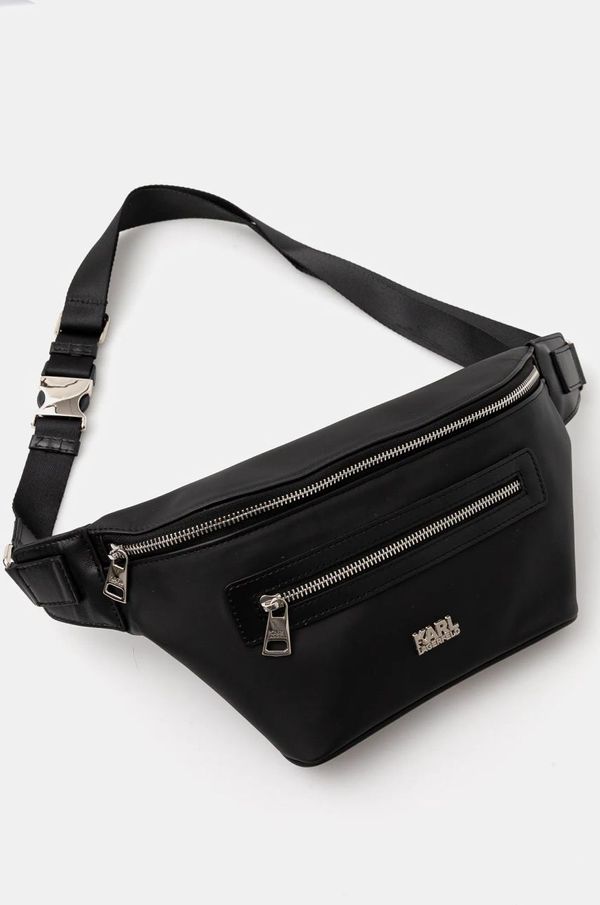 Karl Lagerfeld Torbica za okoli pasu Karl Lagerfeld črna barva, 543113.805912