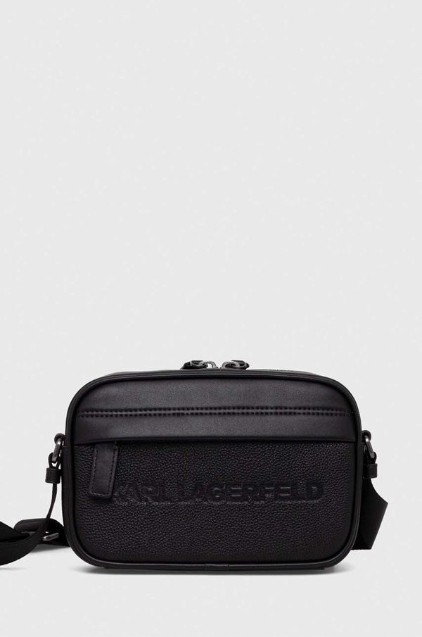 Karl Lagerfeld Torbica za okoli pasu Karl Lagerfeld črna barva
