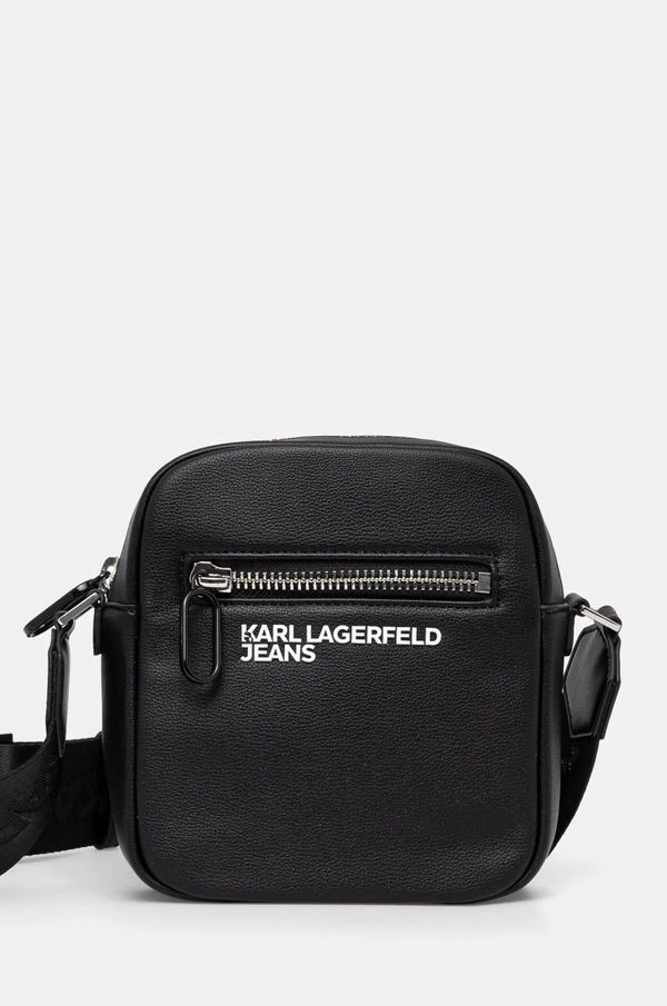 Karl Lagerfeld Jeans Torbica za okoli pasu Karl Lagerfeld Jeans črna barva, A1M30340