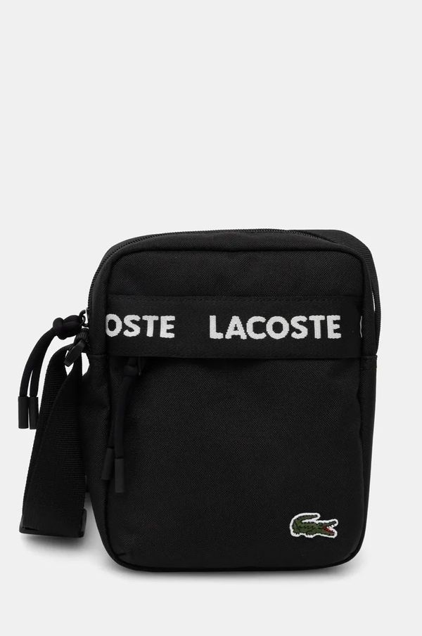 Lacoste Torbica za okoli pasu Lacoste črna barva, NU4686NZ