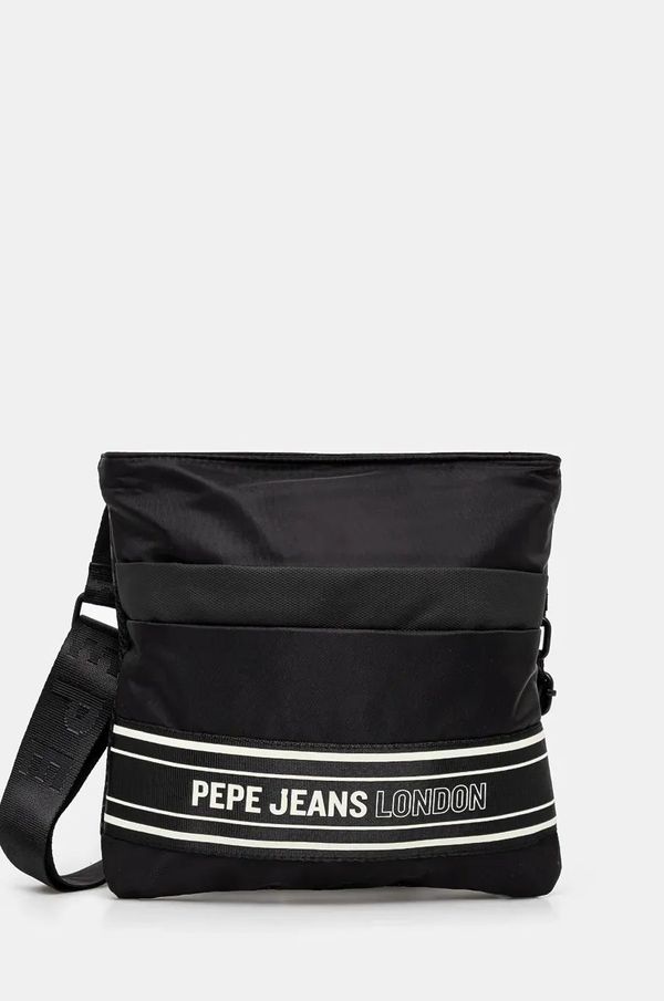 Pepe Jeans Torbica za okoli pasu Pepe Jeans JESSE DUBLIN črna barva, PM030856