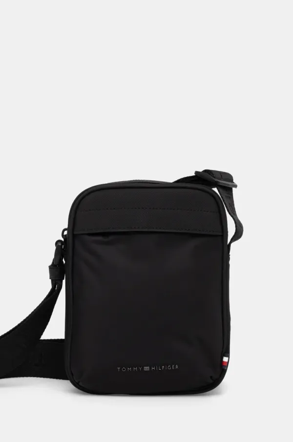 Tommy Hilfiger Torbica za okoli pasu Tommy Hilfiger črna barva, AM0AM13185