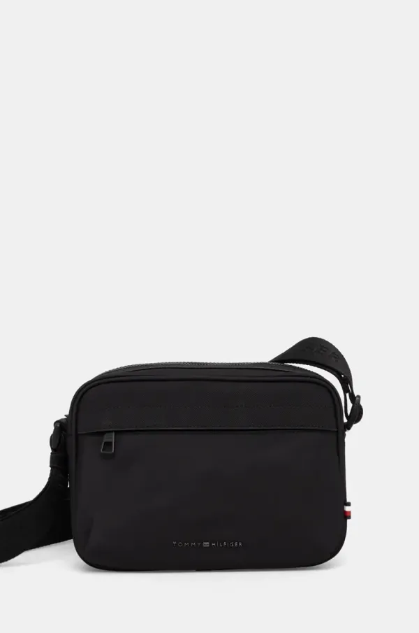 Tommy Hilfiger Torbica za okoli pasu Tommy Hilfiger črna barva, AM0AM13187