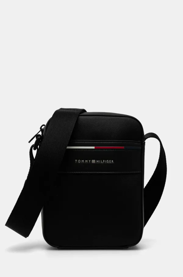 Tommy Hilfiger Torbica za okoli pasu Tommy Hilfiger črna barva, AM0AM13196