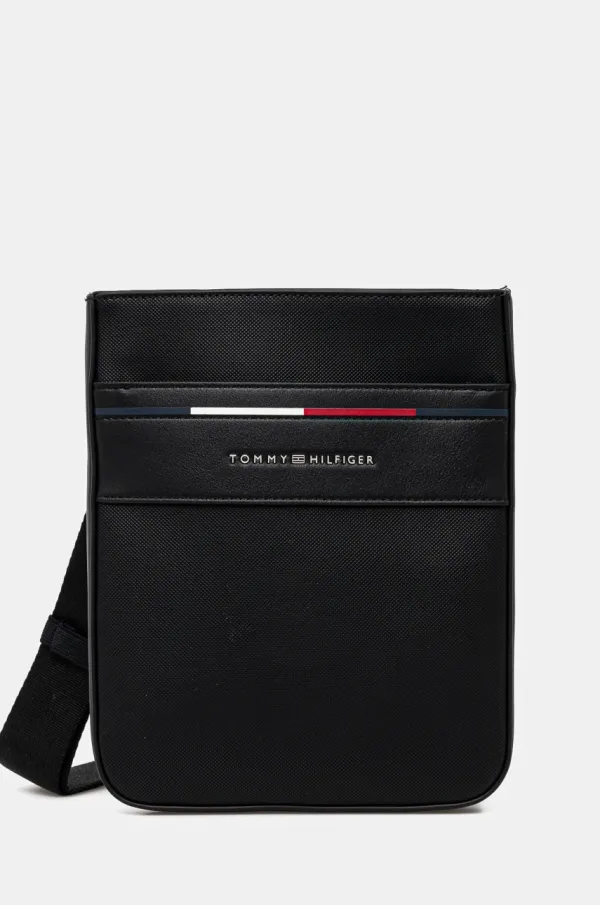 Tommy Hilfiger Torbica za okoli pasu Tommy Hilfiger črna barva, AM0AM13197