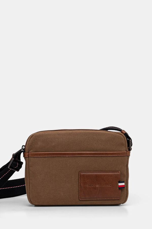 Tommy Hilfiger Torbica za okoli pasu Tommy Hilfiger rjava barva, AM0AM13313