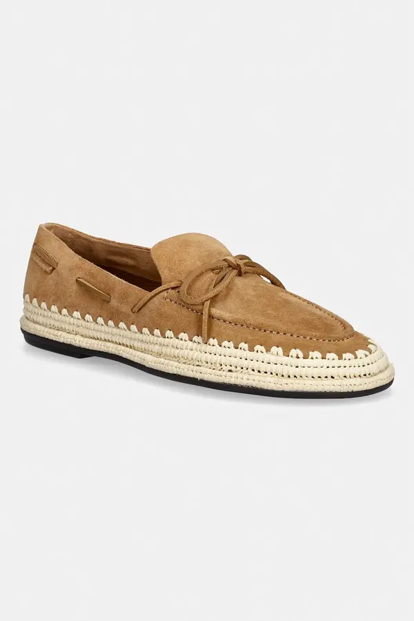Tory Burch Tory Burch espadrile ženske semišaste The Raffia Boaty