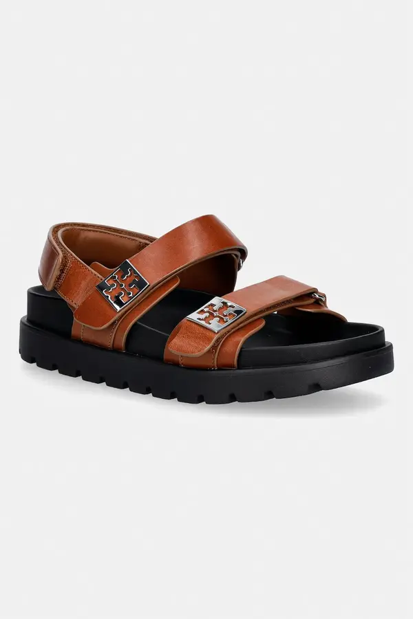 Tory Burch Tory Burch sandali ženski usnjeni Mellow Sport Sandal