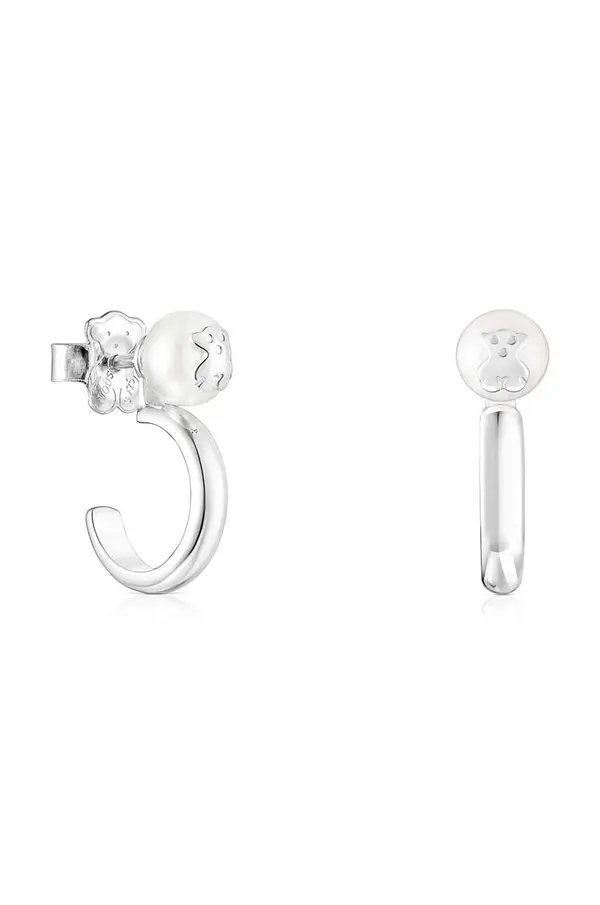 Tous Tous srebrni uhani Icon Pearl