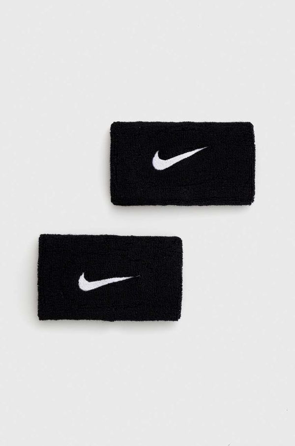 Nike Trak za zapestje Nike 2-pack črna barva