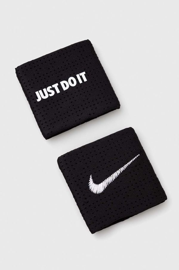 Nike Trak za zapestje Nike 2-pack črna barva