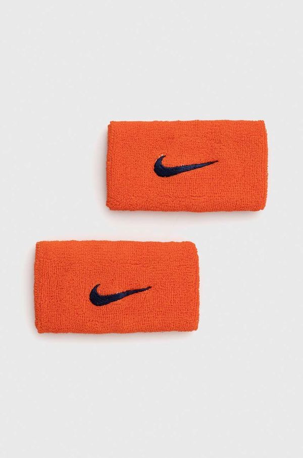 Nike Trak za zapestje Nike 2-pack oranžna barva