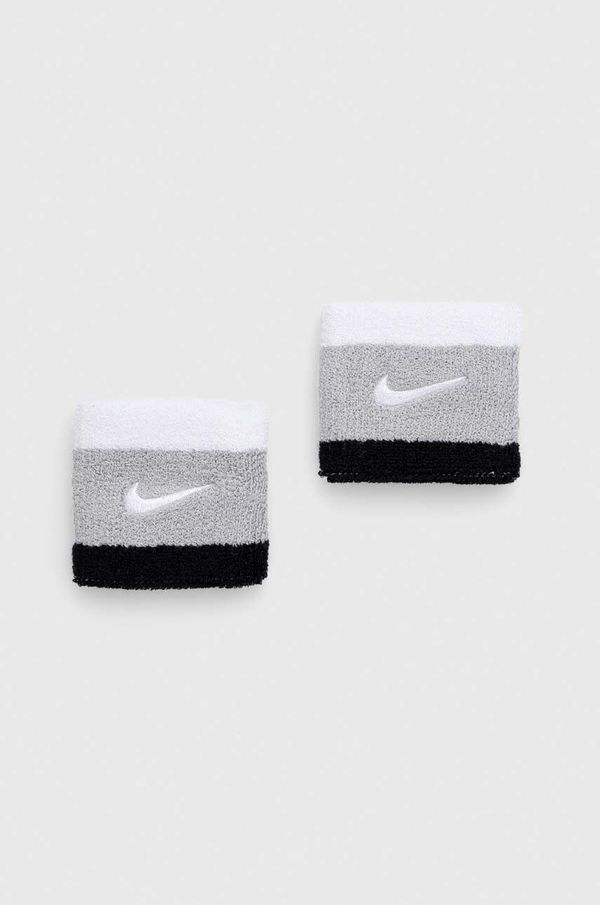 Nike Trak za zapestje Nike 2-pack siva barva