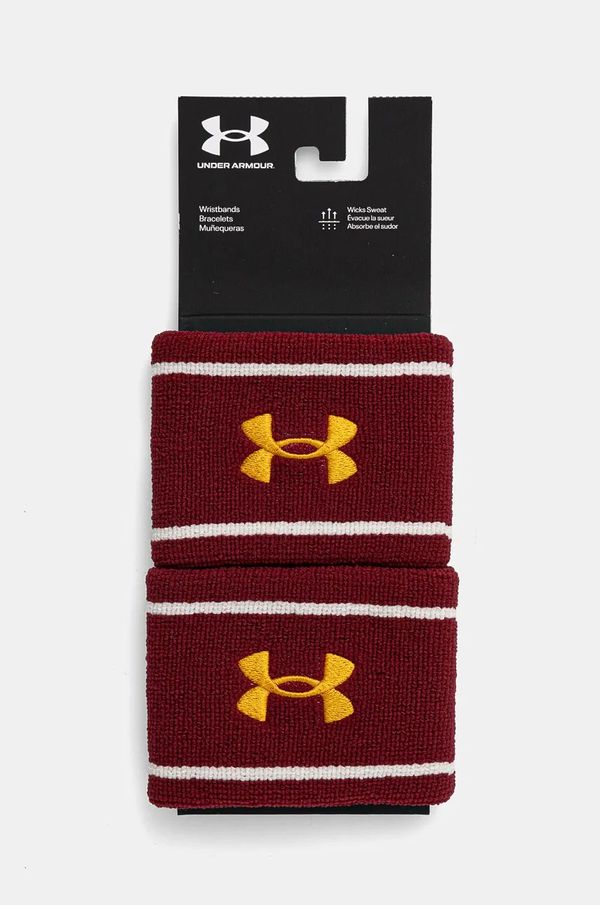 Under Armour Trak za zapestje Under Armour 2-pack bordo barva, 1373119