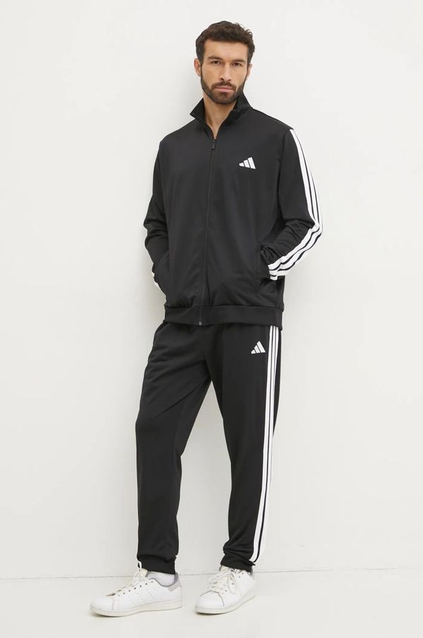adidas Trenirka adidas 3-Stripes moški, črna barva, JI8858