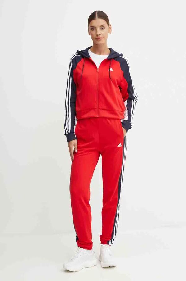 adidas Trenirka adidas Boldblock ženski, rdeča barva, IX9270