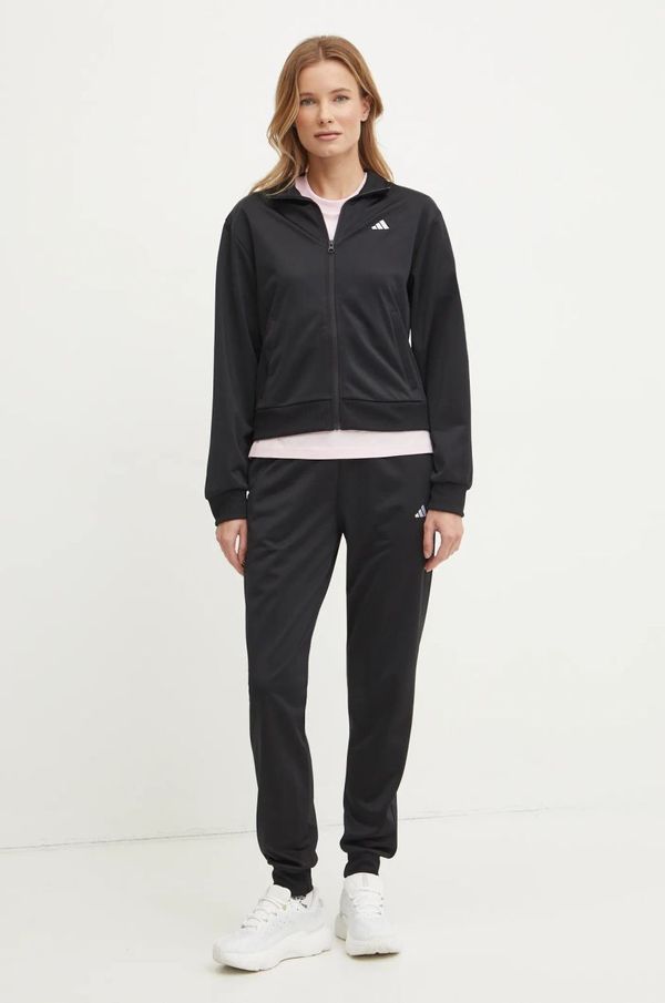 adidas Trenirka adidas Feelcozy ženski, črna barva, JD4475