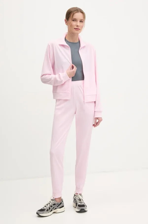 adidas Trenirka adidas Feelcozy ženski, roza barva, JD4476