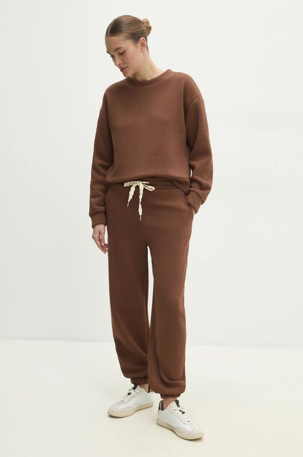 Answear Lab Trenirka Answear Lab ženski, rjava barva