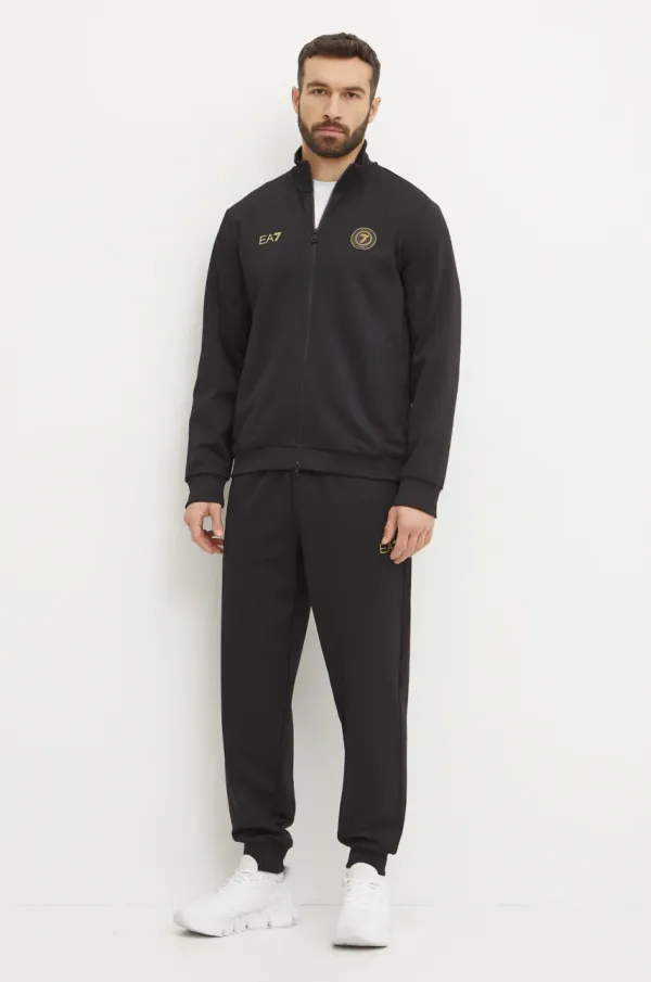 EA7 Emporio Armani Trenirka EA7 Emporio Armani moški, črna barva, AF13526.7M000554