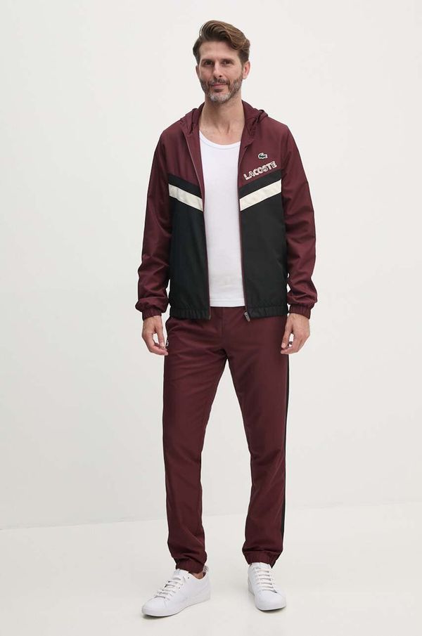 Lacoste Trenirka Lacoste moški, bordo barva, WH4241