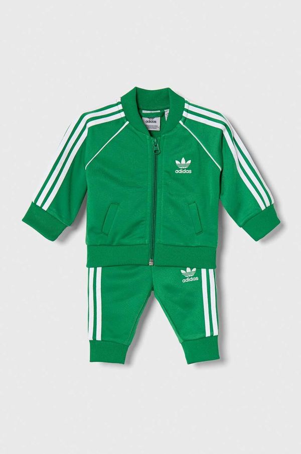 adidas Originals Trenirka za dojenčka adidas Originals zelena barva