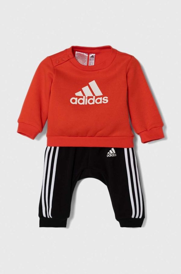 adidas Trenirka za dojenčka adidas rdeča barva