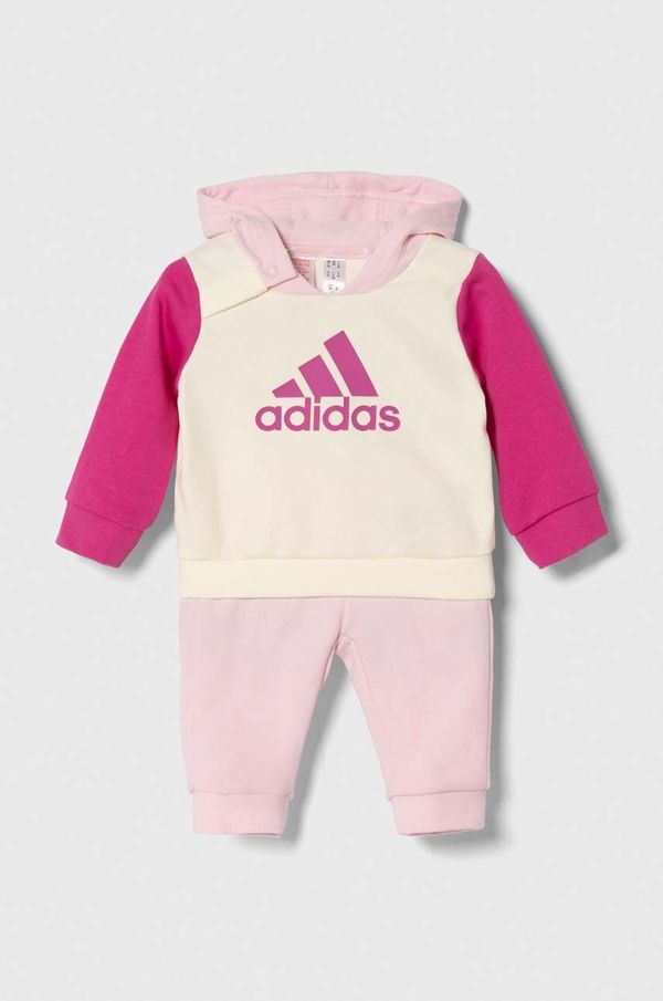 adidas Trenirka za dojenčka adidas roza barva