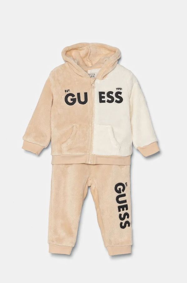 Guess Trenirka za dojenčka Guess bež barva, I4BG13 WFRS0