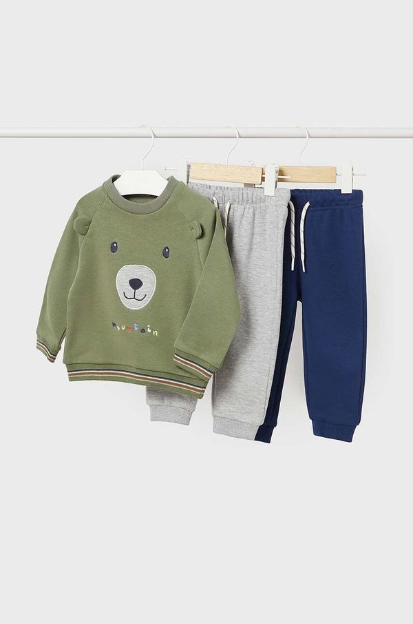 Mayoral Trenirka za dojenčka Mayoral zelena barva, 2820