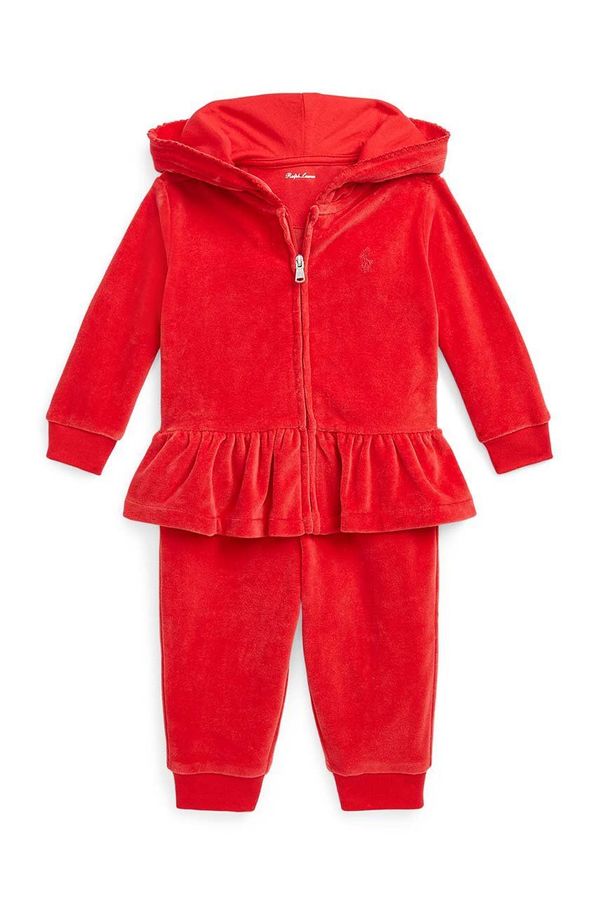 Polo Ralph Lauren Trenirka za dojenčka Polo Ralph Lauren rdeča barva