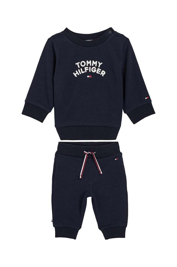 Tommy Hilfiger Trenirka za dojenčka Tommy Hilfiger mornarsko modra barva
