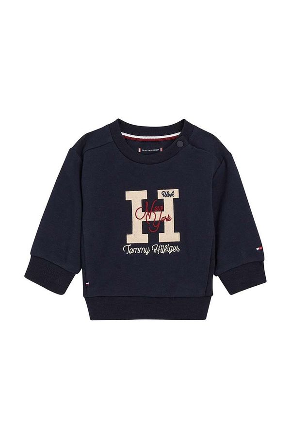 Tommy Hilfiger Trenirka za dojenčka Tommy Hilfiger mornarsko modra barva