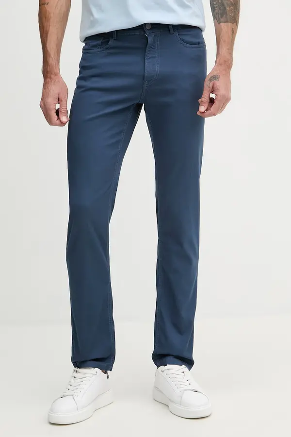 Trussardi Trussardi hlače moške bombažne z elastanom