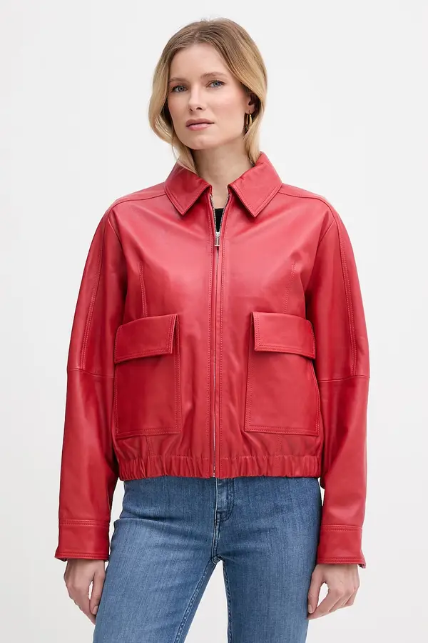 Trussardi Trussardi kratka jakna ženska usnjena