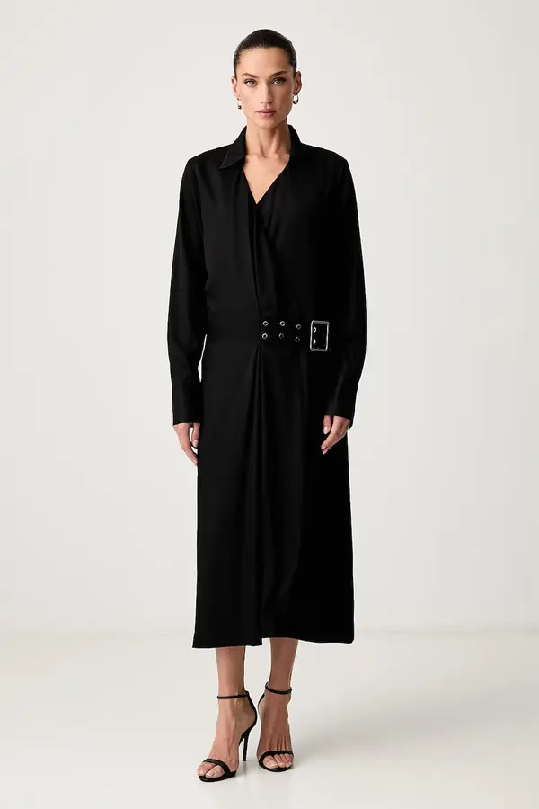 Trussardi Trussardi preklopna obleka viskozna