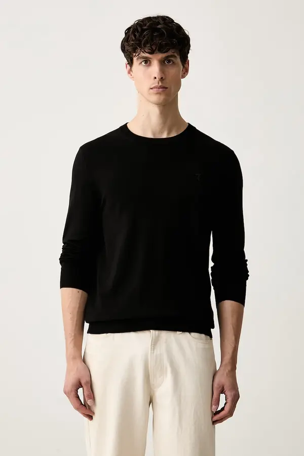 Trussardi Trussardi pulover moški z viskozo