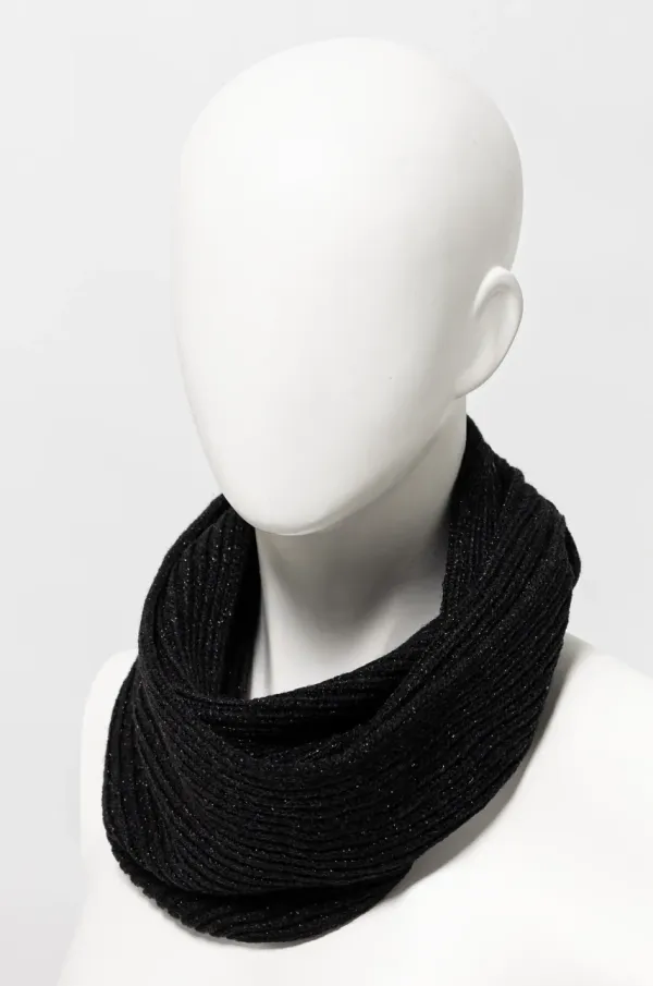 Guess Tuba šal s primesjo volne Guess črna barva, AW5237 WOL03