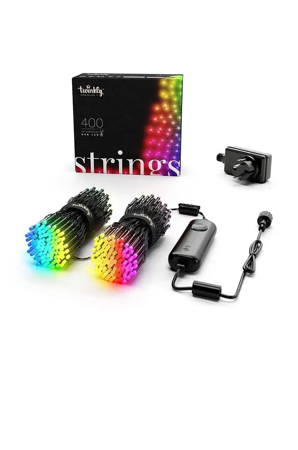 Twinkly Twinkly pametne lučke za božično drevo Strings 400 LED RGB 32mb