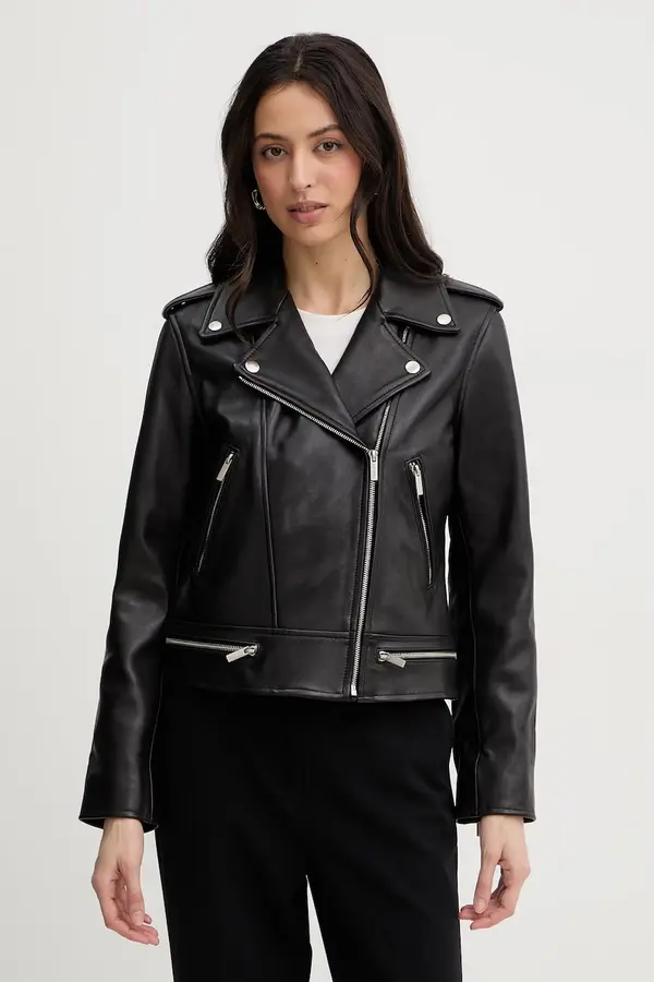 Twinset Twinset bikerska jakna ženska usnjena