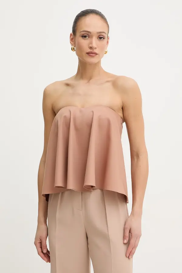 Twinset Twinset bluza z odkritimi rameni ženska z dodatkom volne