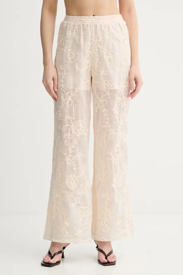 Twinset Twinset hlače ženske z lyocellom